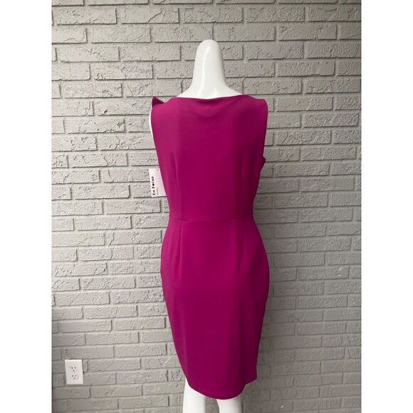 Enfocus Studio Pink Side Ruffle Dress Size 6 - Picture 2 of 7